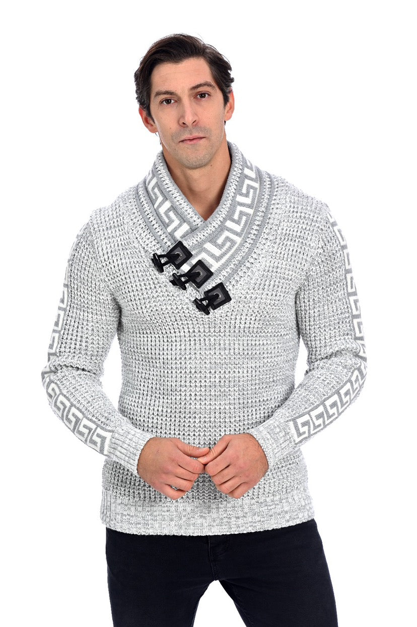 Pull chic avec col haut - Polar Hug - Gris