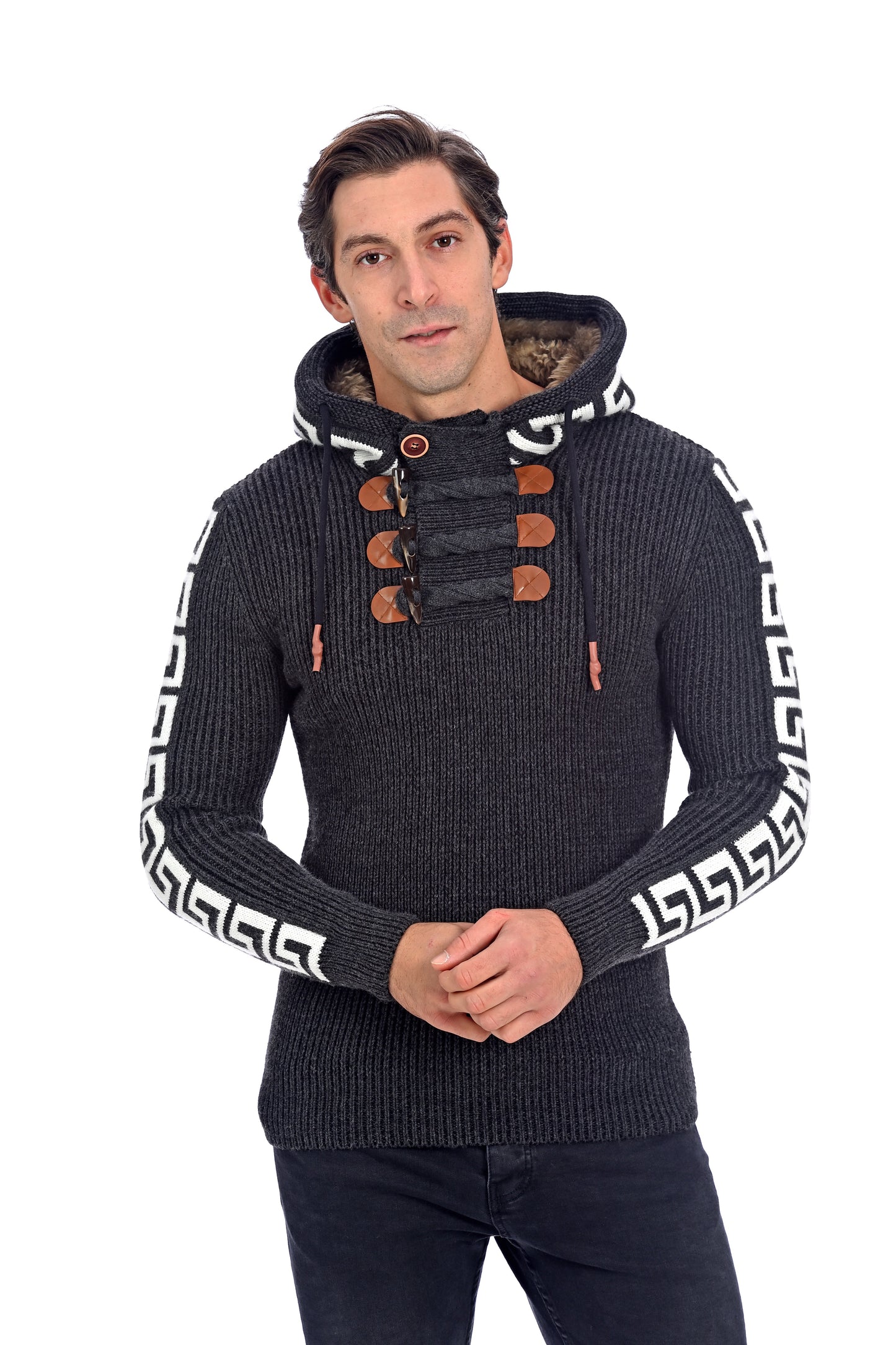 Pull avec capuche - Snowbound Chic - Noir