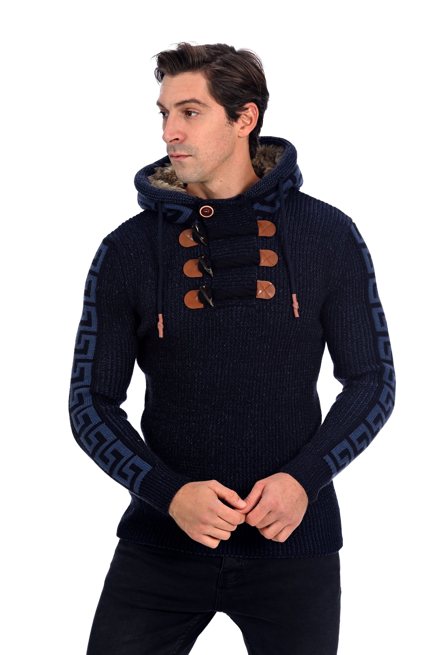 Pull avec capuche - Snowbound Chic - Noir