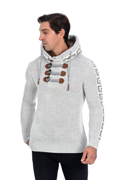 Pull avec capuche - Snowbound Chic - Gris