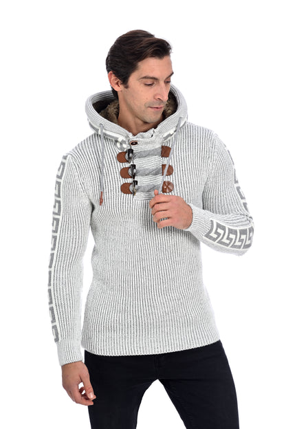 Pull avec capuche - Snowbound Chic - Gris